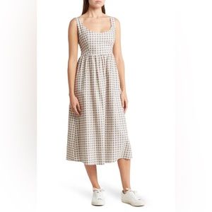 WeWoreWhat Scoop Neck Gingham dress